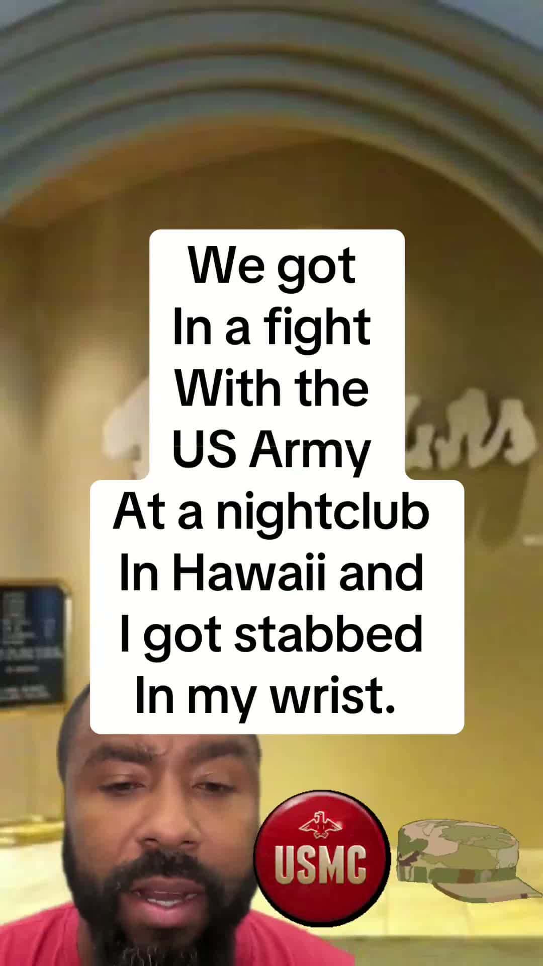 Cover for Bar fight. Marine Corps vs Army. #semperfidelis #marinecorps #barfight #hookandjab
