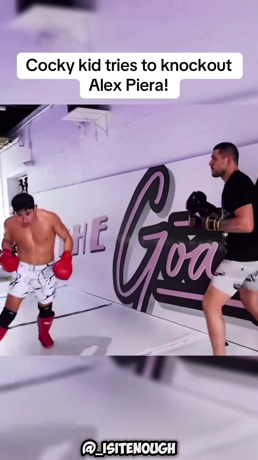 Cover for Cocky kid tries to knockout Alex Piera! #fyp #sparring #ufc #teenagers#TrueCrime