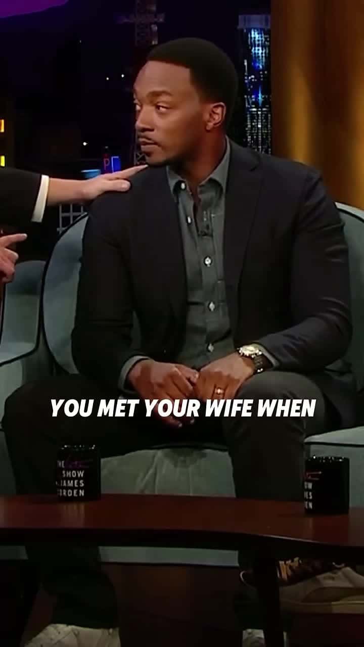 Cover for #CaughtOnCamera Anthony Mackie’s wife once beat him up over lunch money. #AnthonyMackie #talkshow #interview