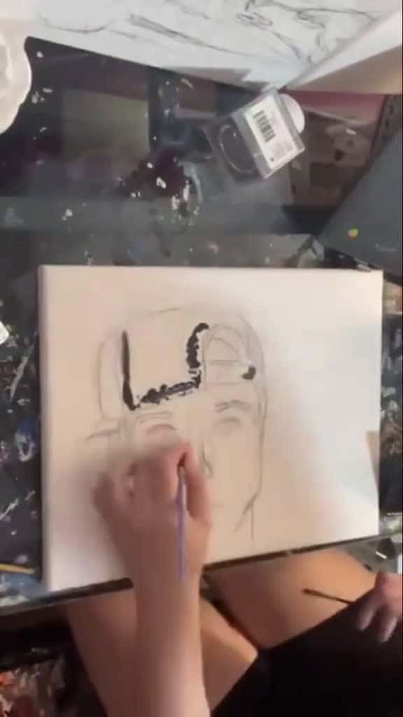 Cover for NF painting🖌️🎨 🖤🗝️