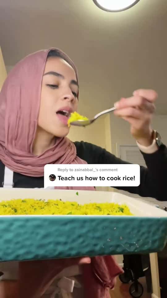 Cover for Halal Cart inspired yellow basmati rice! #recipe #halal #recipesoftiktok #HolidayCountdown #rice #quickrecipes #fyp #foryou