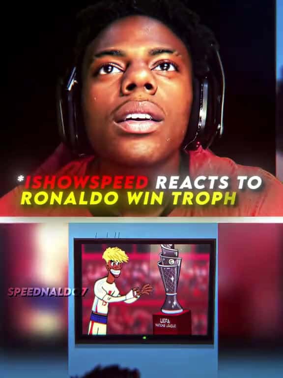 Cover for iShowSpeed Reacts To Ronaldo Winning A Trophy cynatriceditx 4k viral ishowspeed trending r 75966 #nicevideo