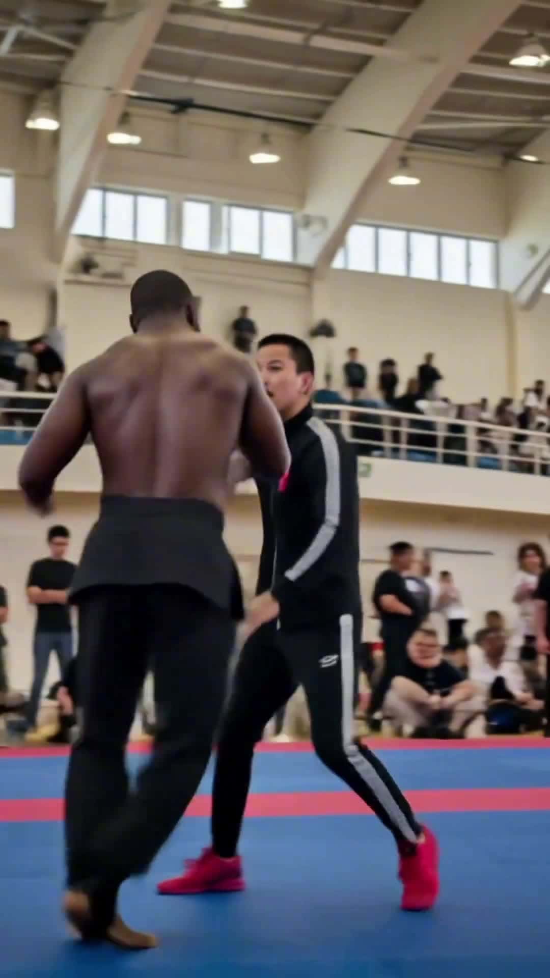 Cover for AI Fight Scene: Hard-hitting action by pros! #MartialArts #Fitness #Kickboxing #MMA #Action
