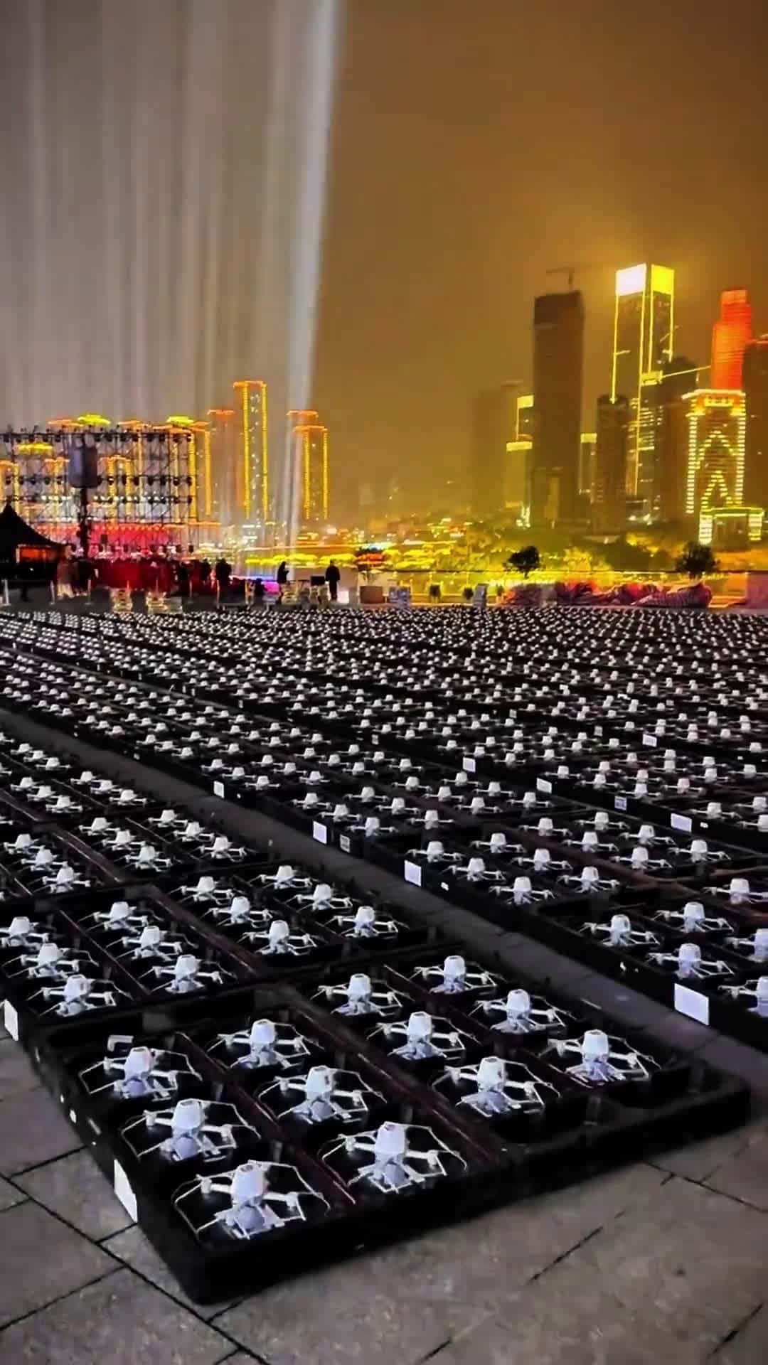 Cover for Watch thousands of drones light up the sky in China! 🚁✨ #DroneDisplay #ChinaInnovation #TechMarvel