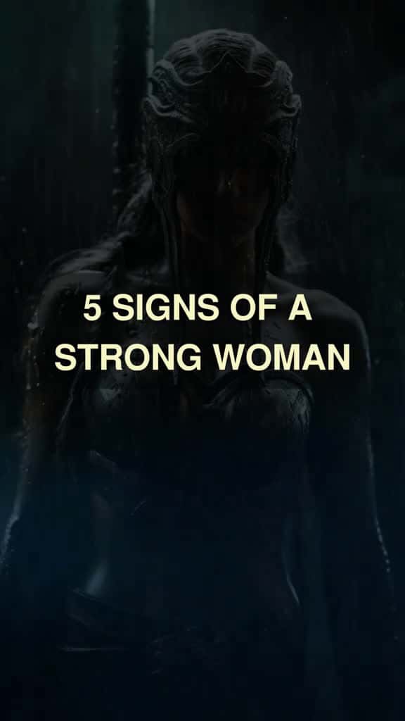 Cover for 5 Signs Of A Strong Woman. moveinsilence MoveForward Nevergiveup SelfImprovement  36158 #america