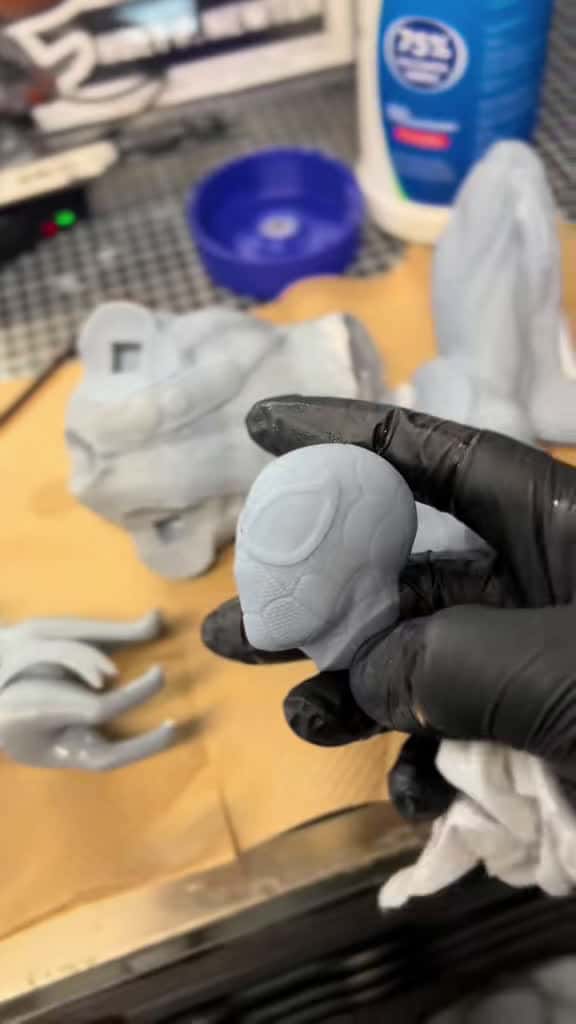 Cover for Check out my hand-painted 3D printed Spider-Man sculpture! 🕷️ #Spiderman #Sculpture #3DPrinted