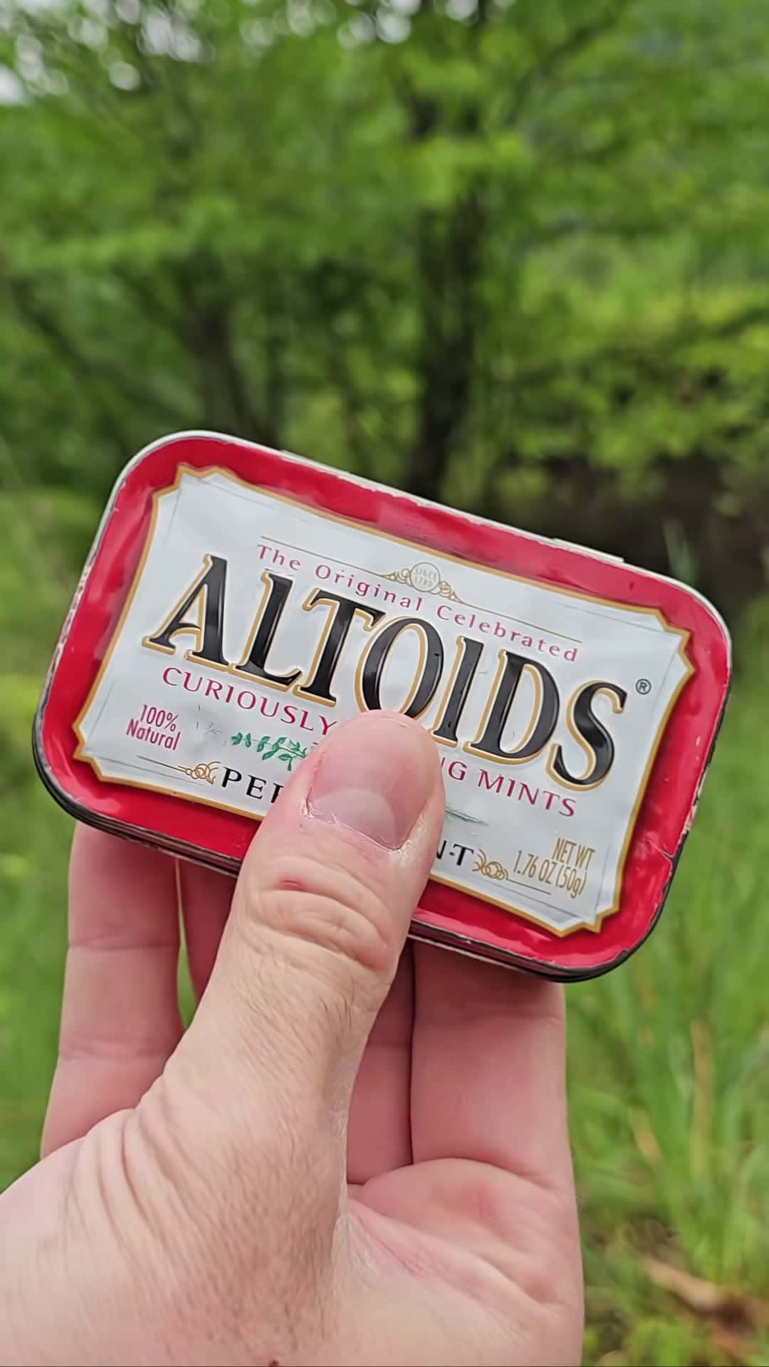 Cover for #FirstVideoChallenge 3 days surviving the wild with my Altoids tin survival kit