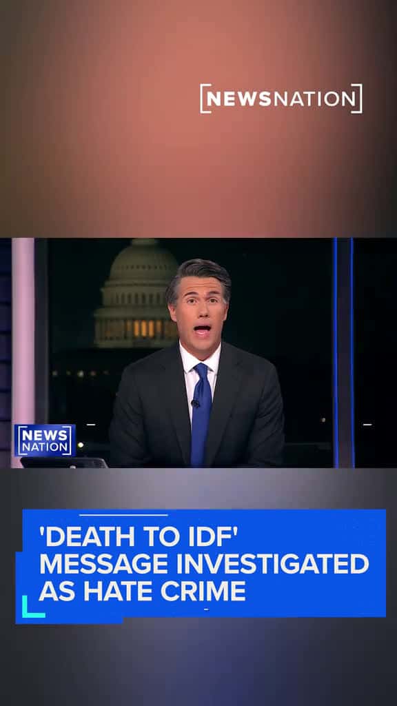 Cover for A hate crime investigation is underway after “Death to the IDF,” the acronym for the Israel Defense Forces, was spray painted on a road and three cars were set on fire in Missouri. #IDF #israel #hatecrime created by NewsNation ...
