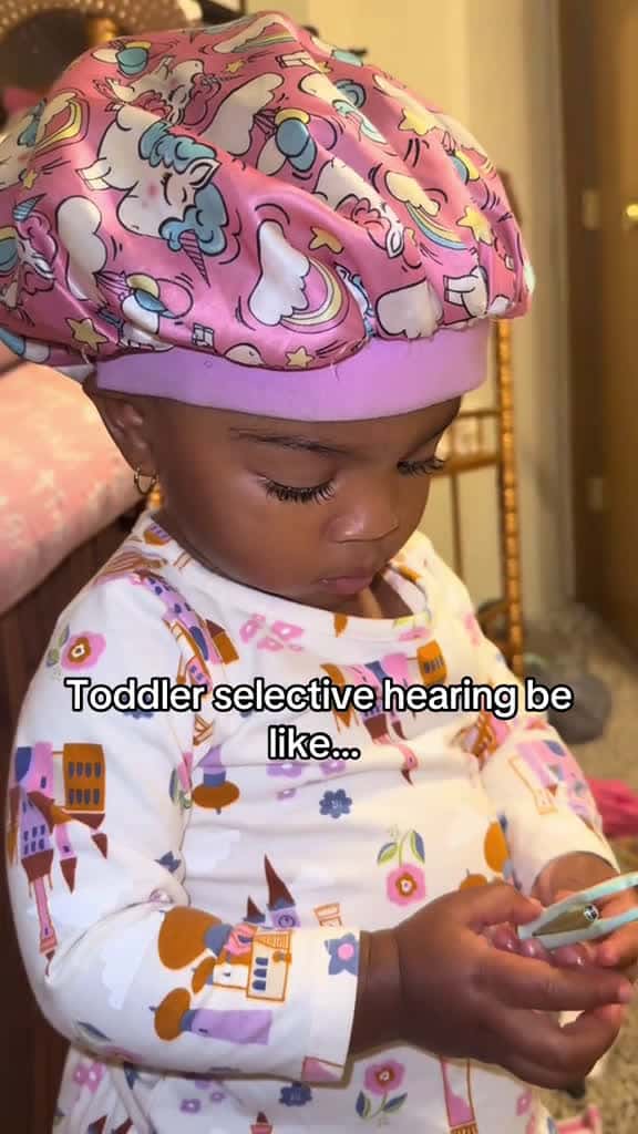Cover for I know she hears me 🥲 #16monthsold #toddlersoftiktok #aminagray #toddlersbelike #fypage