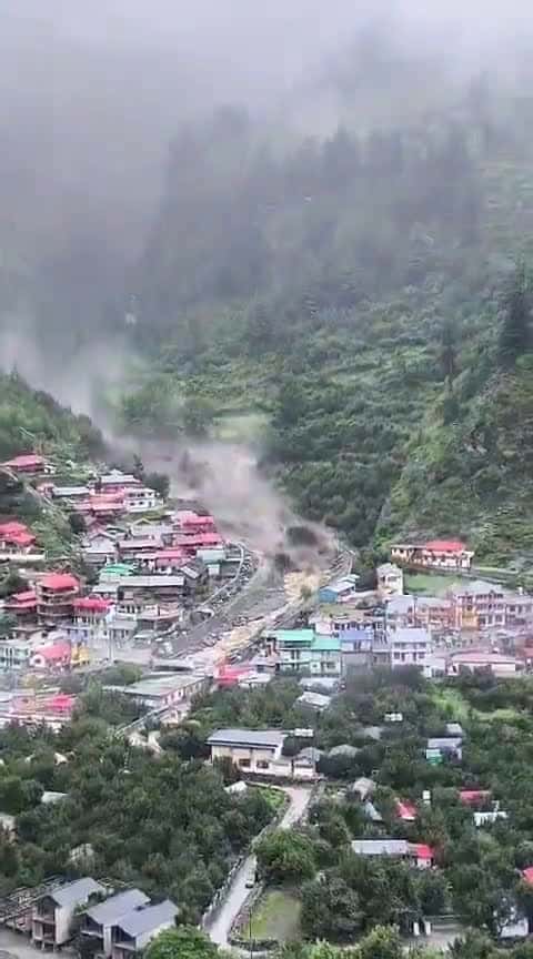 Cover for Kheerganga and Dharali, Uttarakhand, India - 05 August 2025 - Devastating floods destroyed homes and hotels