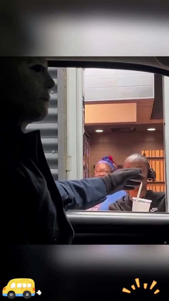 Cover for Michael Myers Scary Mask Prank funny Foryou fyp prank scarecam scareprank funnyvideos mask 16622 #america