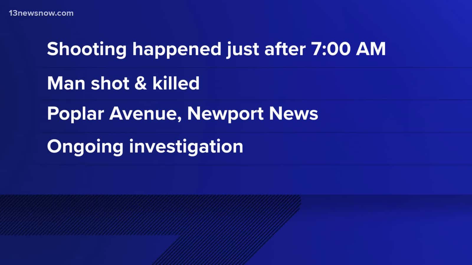 Cover for Man killed in shooting in Newport News believed to be domestic-related