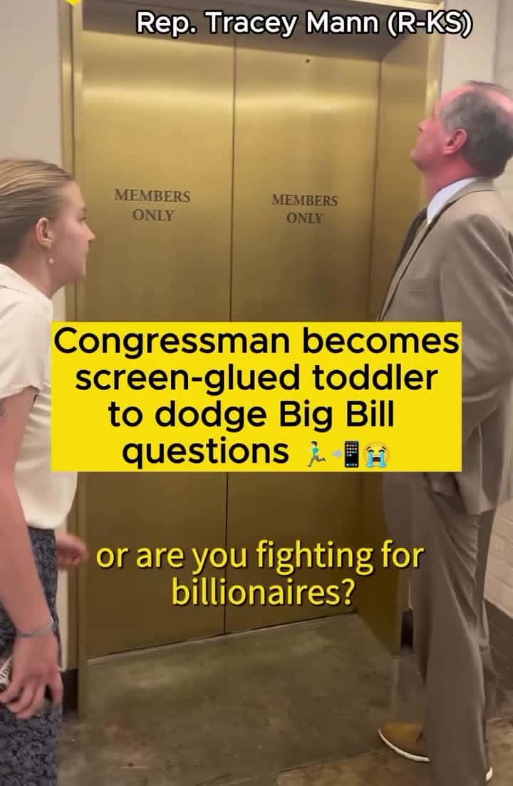 Cover for Congressman becomes screen-glued toddler to dodge Big Bill questions #ScoopzCrew#UnpopularOpinion#MedicaidCutsDebate