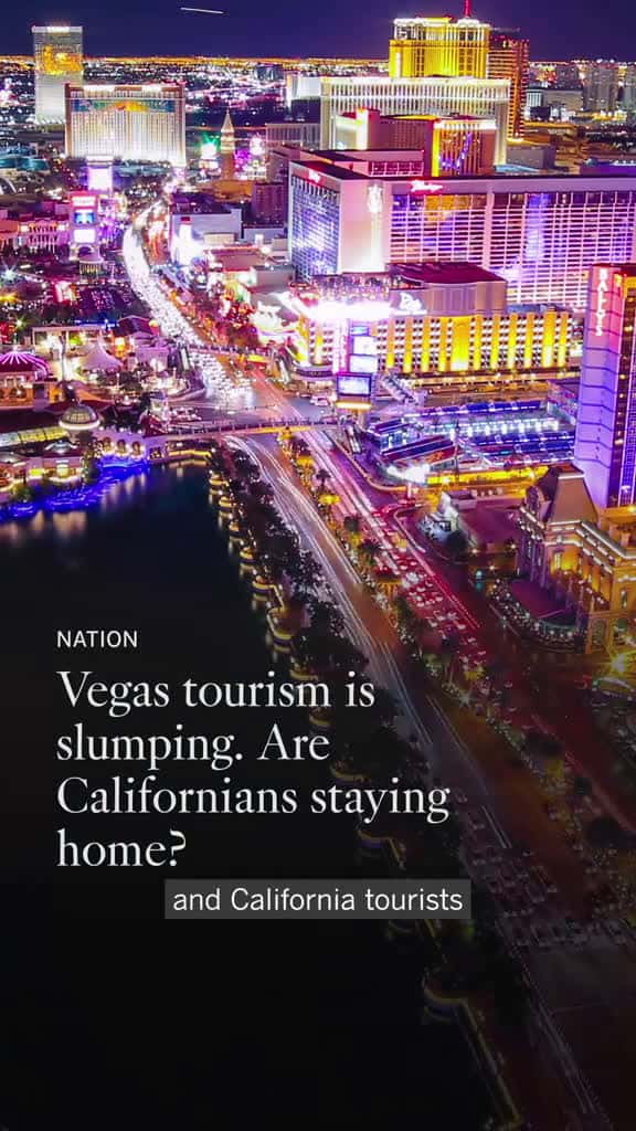 Cover for Las Vegas is down on its luck as tourism drops. Why it’s kind of California’s fault Sin City is facing a summer swoon, and Californians — by far the largest tourist contingent, data show — are partially to blame. Visits to Las ...