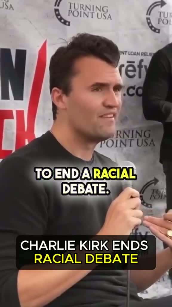 Cover for Might be the coldest line of 2025🫢 #charliekirk #debate #turningpointusa