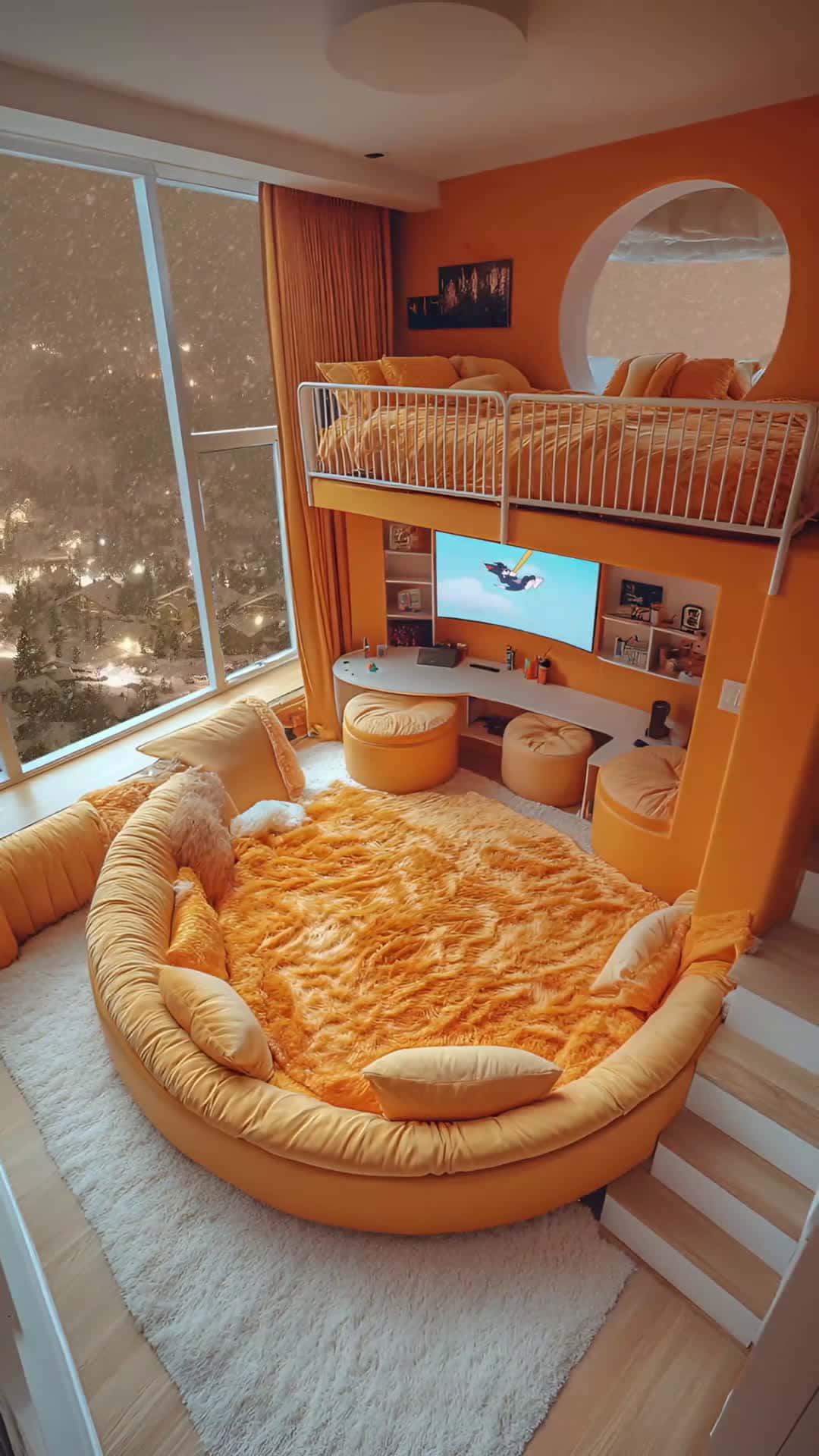 Cover for AI homestyle: Dreamy small space. Bunk choice: top or bottom? #CozyNook#BunkBedDesign#HomeDecor#InteriorInspo#CozyLiving