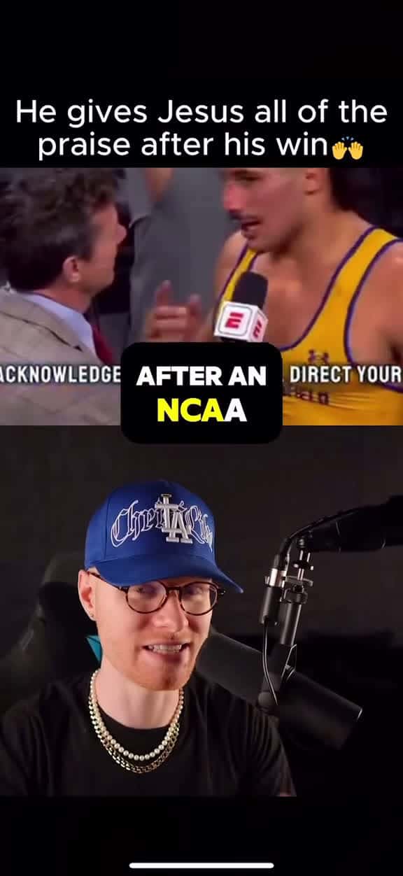 Cover for After clinching 3rd place at the NCAA Wrestling Championships, AJ Ferrari didn’t just celebrate a medal, he gave all glory to Jesus. With the world watching, he shared a powerful testimony, standing firm in his faith and declar...
