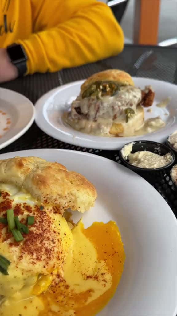 Cover for We entered BISCUIT HEAVEN at Vicious Biscuit in Charleston, SC! #DEVOURPOWER #fyp #foryou #foodtiktok #viciousbiscuit #comfortfood #charlestonsc #southcarolina #charleston #biscuit #brunch #travel #devour