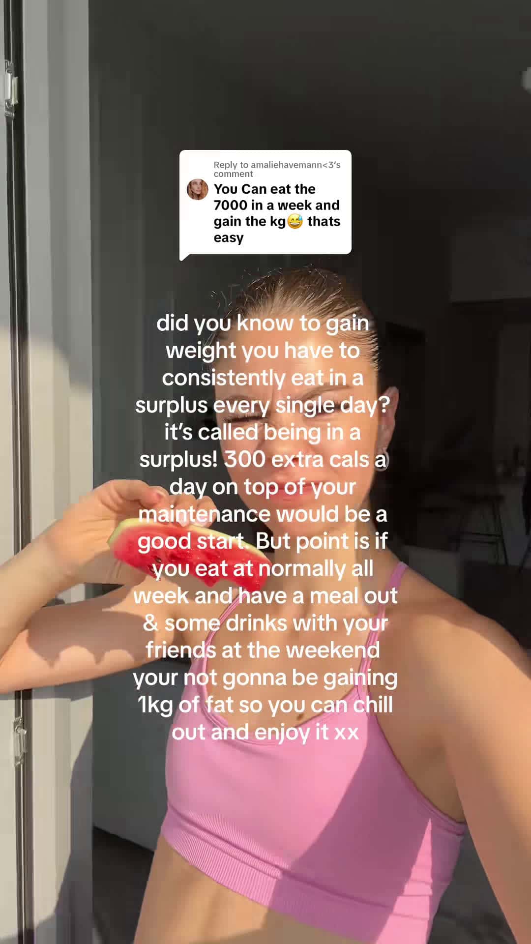 Cover for Replying to @amaliehavemann<3  real weight gain takes effort and consisteny - my point is about balance which is healthy and wont suddenly = fat gain as i used to and many others fear xx #weightgain #caloriecounting #foodfreedom