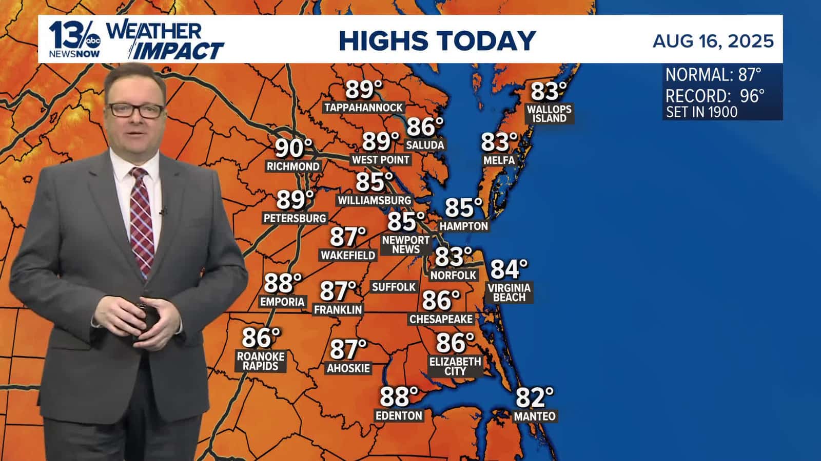Cover for Forecast: Slightly warmer Sunday, with cold front approaching Monday