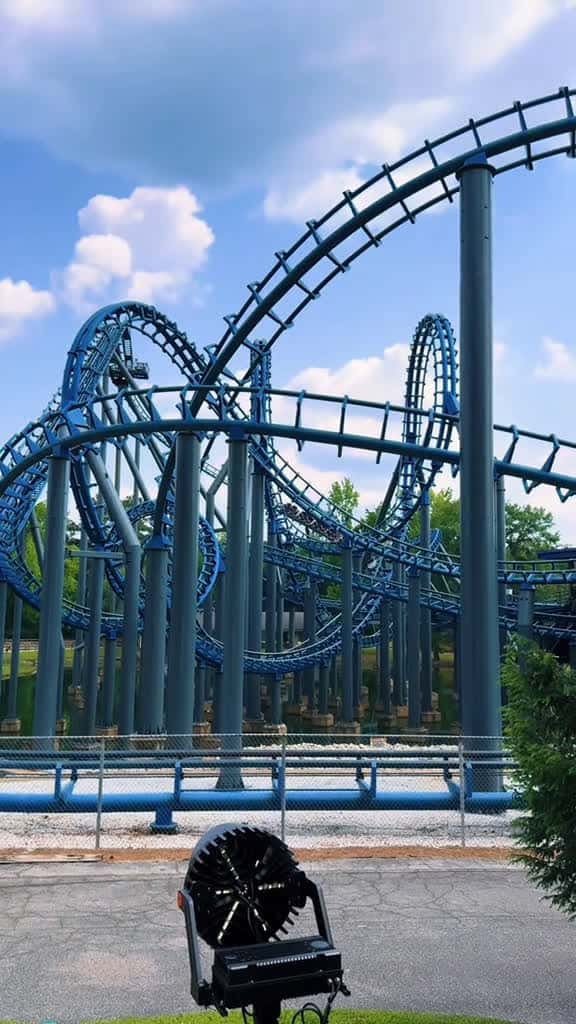 Cover for Happy National Roller Coaster Day 🎢 #rollercoaster #bluehawk #national #atl #georgia #sixflags #travel #extremethrills #themepark #vekoma  created by Extreme Thrills with Extreme Thrills’s original sound