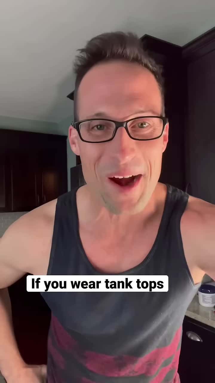 Cover for Warning Wearing tank tops shorts