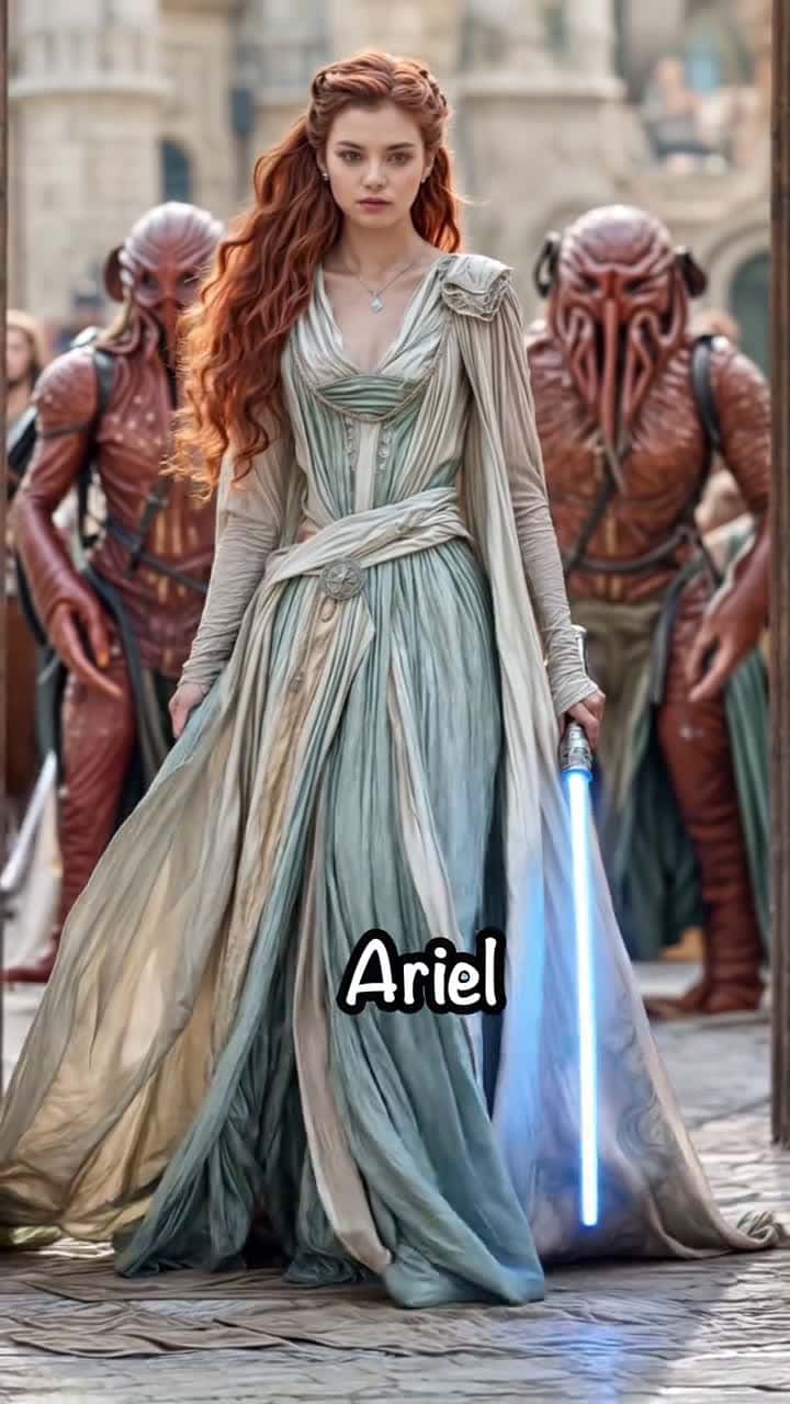 Cover for AI creation: Disney Princess training to be a Jedi #PrincessJedi#AIArtDaily#DisneyCharacters#StarWarsLore#AICreation#FanMade