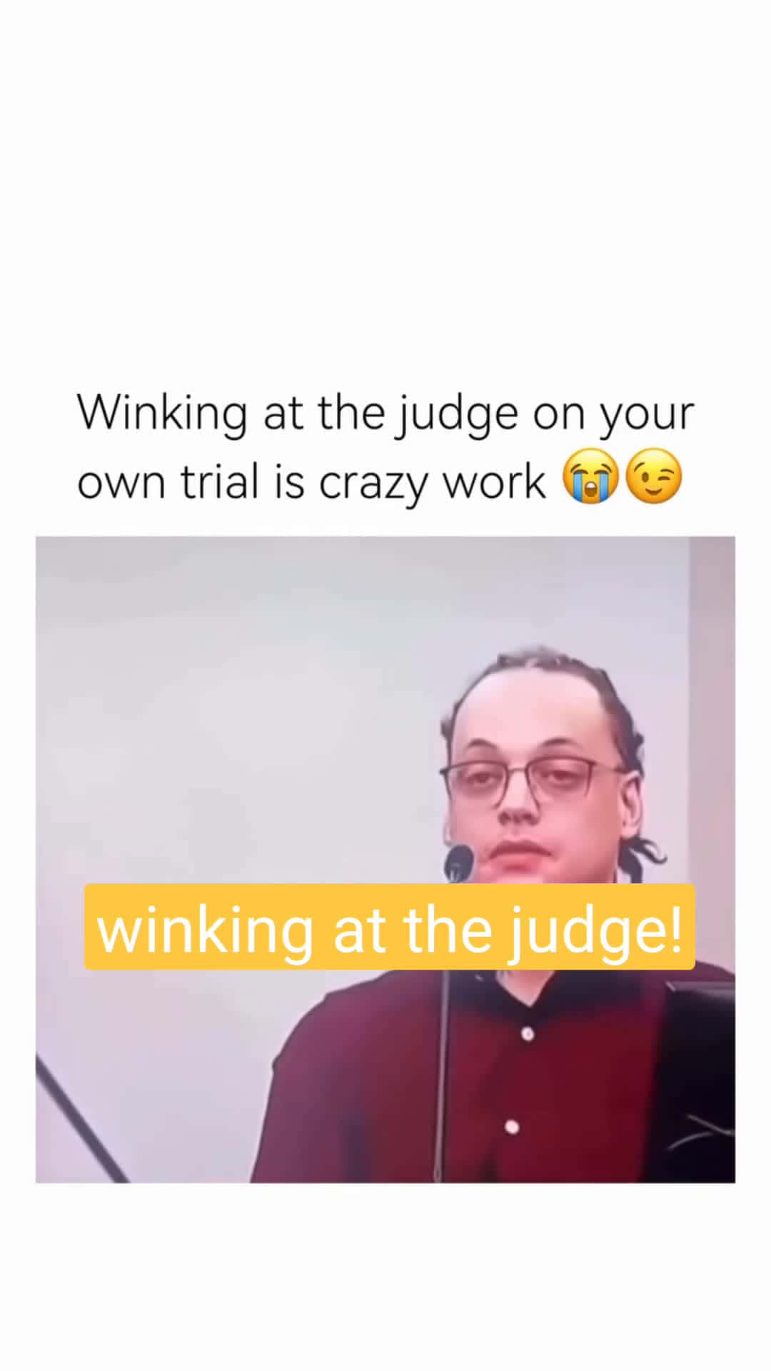 Cover for  The winking at the judge is a No-No! #judge  #winking  #fypシ  #fypシ  #foryou  #foryoupage  #viral  #viralvideo