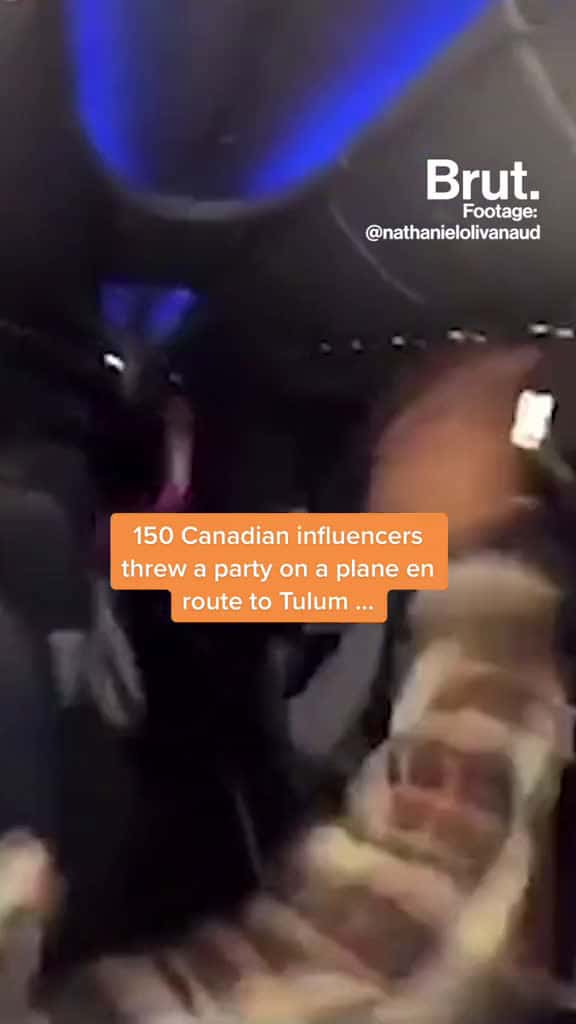 Cover for 150 influencers threw a party on their plane to Tulum and now airlines are refusing to ret 94703 #followMe