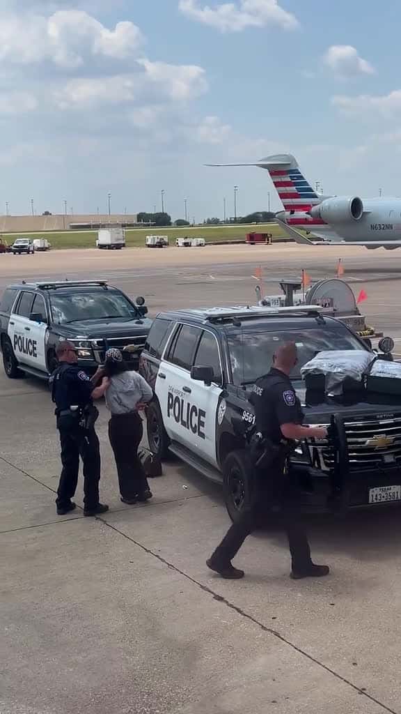 Cover for Someone got arrested from the flight  #police  #arrest
