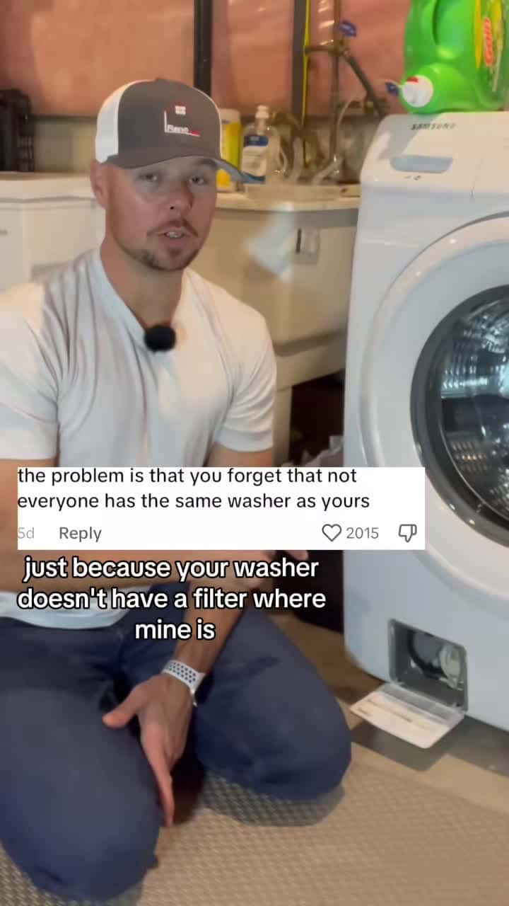 Cover for Hidden Laundry Hack: Where to Locate Your Washing Machine Filter! 🧼✨ #laundrytips #homehacks #cleantok