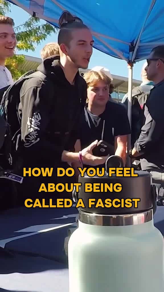 Cover for Charlie Kirk SLAMS College Student For Calling Him FASCIST 👀🔥 created by Totally Ballistic with Totally Ballistic’s original sound - Totally Ballistic