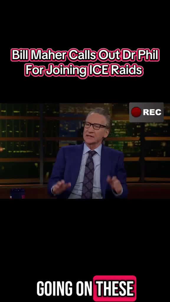 Cover for Bill Maher who I generally find insufferrable is calling out Dr Phil Mcgraw for going on ICE raids. Dr Phil gets defensive and deflects to justify going on these ICE raids.  #billmaher #drphil #iceraids #immigration  created by...