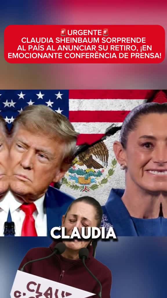 Cover for URGENTE CLAUDIA SHEINBAUM SORPRENDE AL PAS AL ANUNCIAR SU RETIRO EN EMOCIONANTE C 85398 #nicevideo