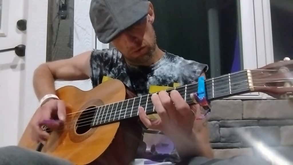 Cover for I've got gratitude for this little guitar with worn-out strings ....  created by Tony Klein with Tony Klein’s original sound