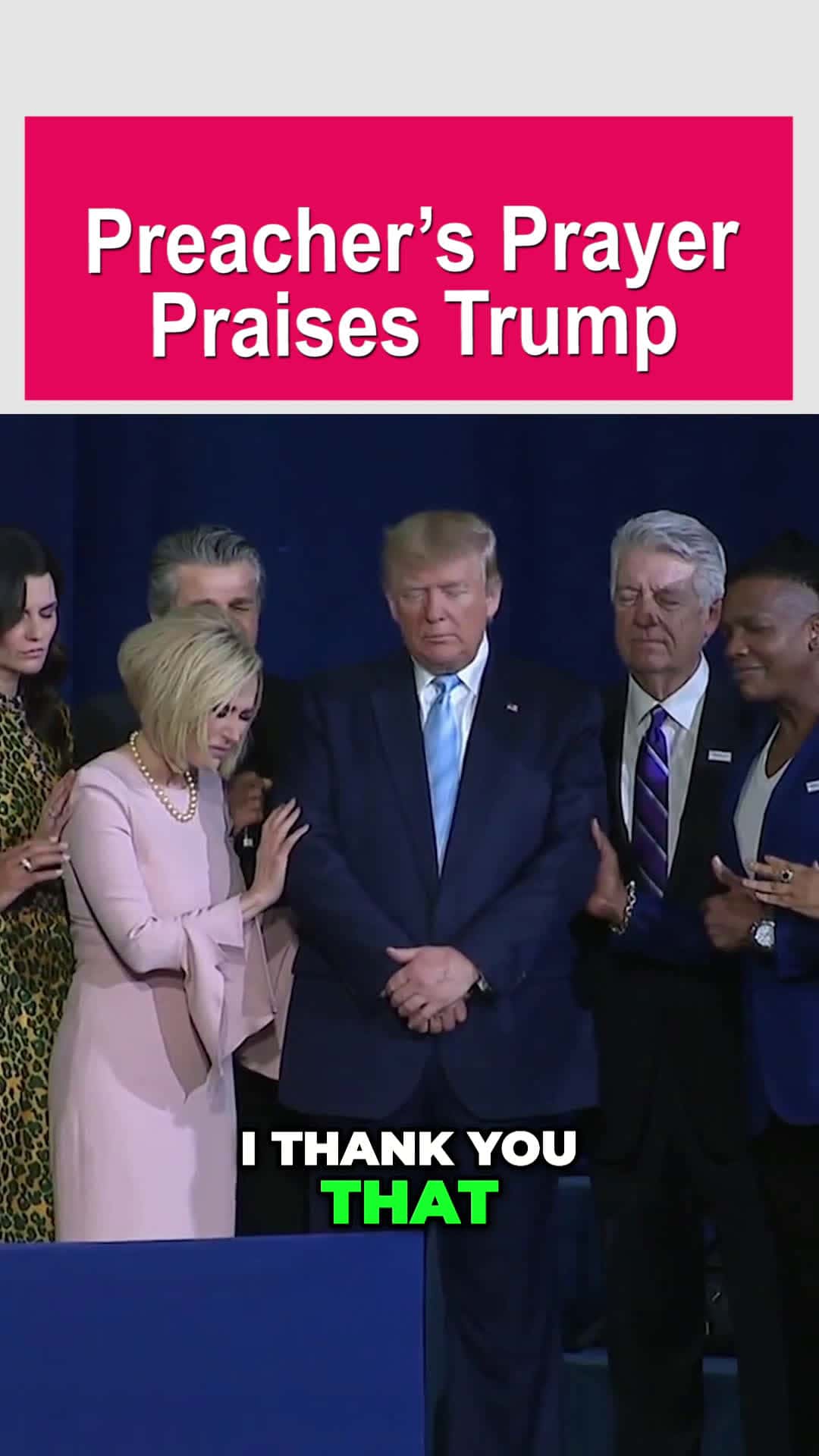Cover for Watch Trump Reaction🤣🤣: Christian Leaders Pray Over Trump During Launch Of Evangelicals For Trump Coalition