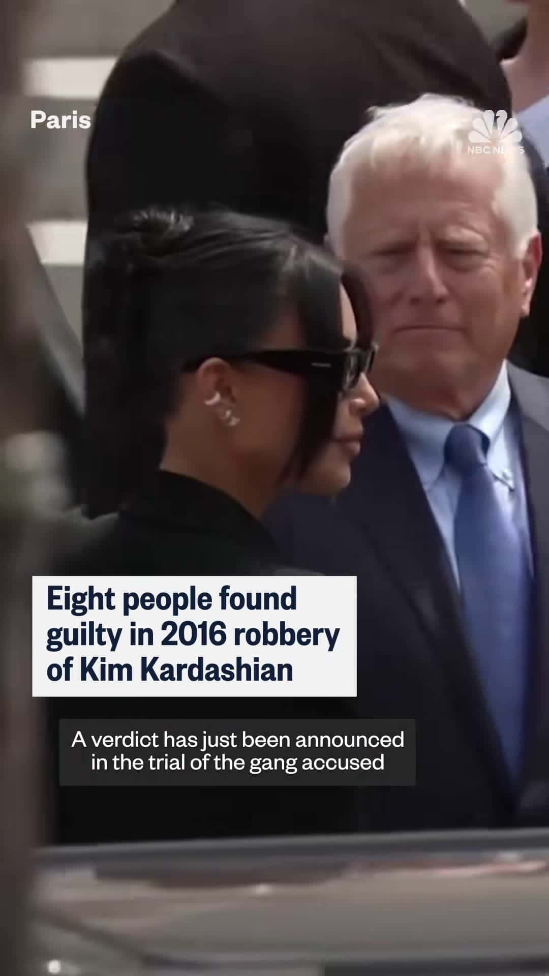 Cover for Eight people have been convicted of crimes connected to the 2016 hotel robbery of Kim #Kardashian, who lost millions of dollars in jewels during the terrifying heist that occurred during #Paris Fashion Week.