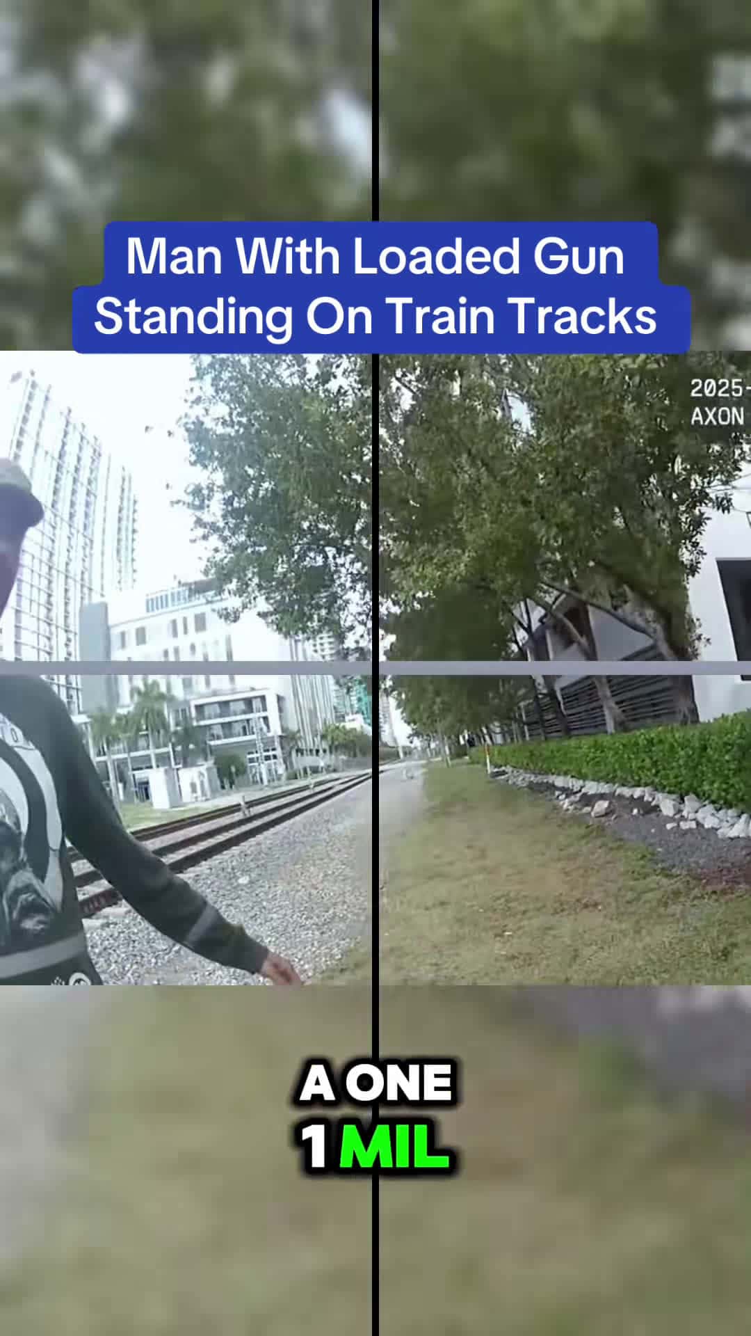 Cover for Man With Loaded Gun Standing On Train Tracks #bodycam 