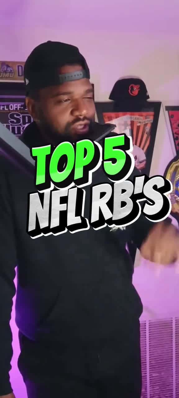 Cover for Top 5 NFL Running Backs for the 2025 NFL season!! #NFL #football #espn  created by Scott Noble with Scott Noble’s original sound