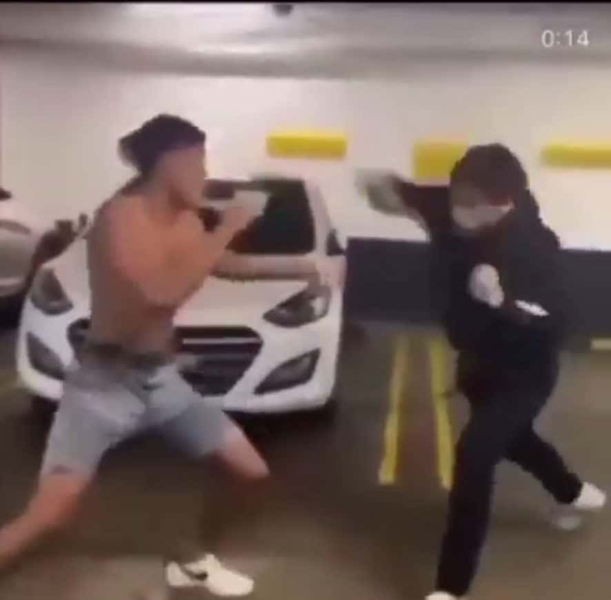 Cover for Dude knocked out over a parking spot