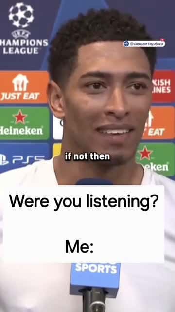 Cover for Never Listen  laugh laughs funn championsleague cl bellingham fyp for foru 44576 #shortvideos