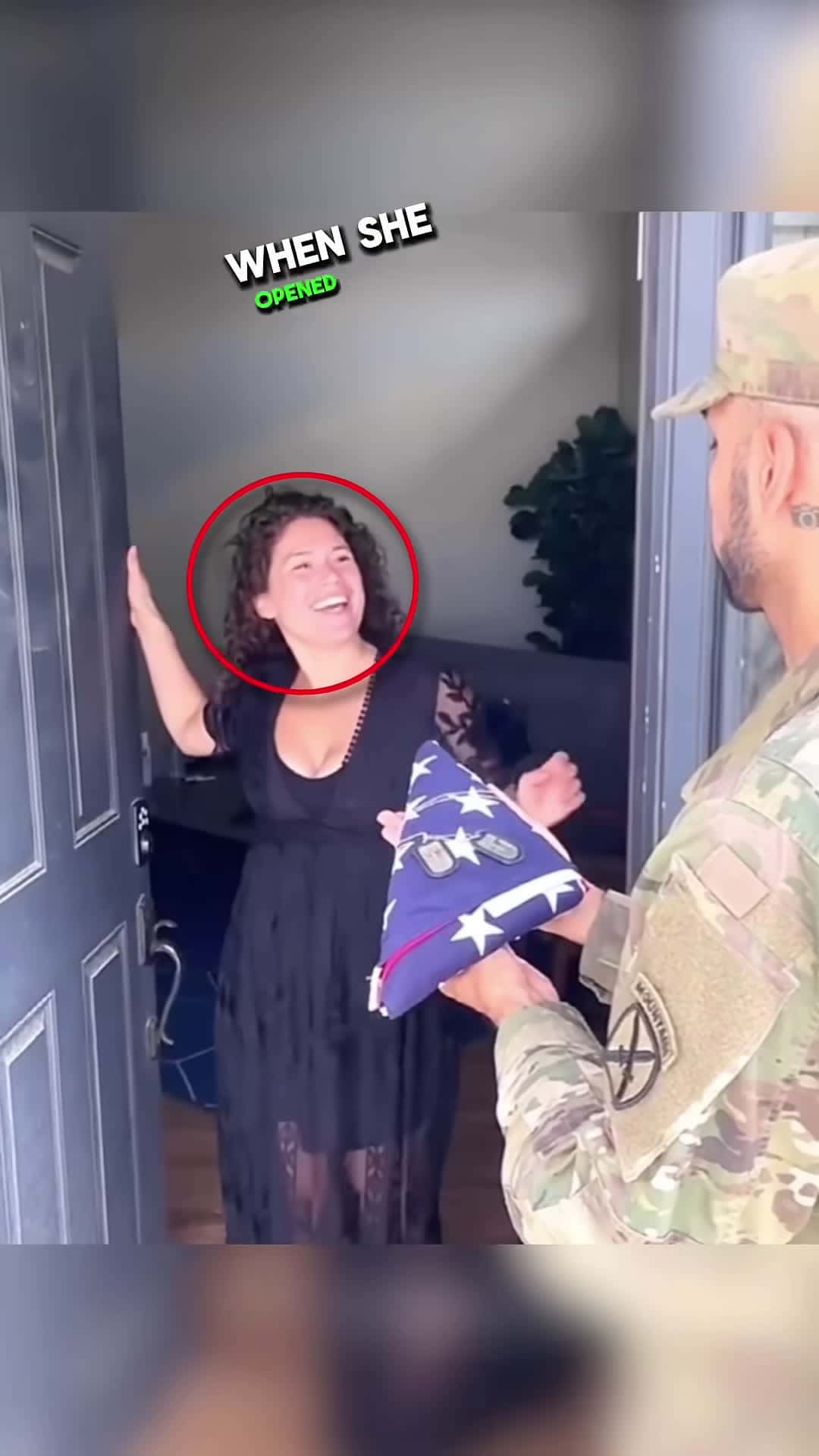 Cover for She Opened the Door Expecting Her Husband But What She Saw Broke Her