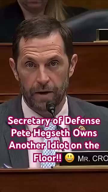 Cover for #FirstVideoChallenge Secretary of Defense Pete Hegseth Owns Another Idiot on the Floor!! 😃