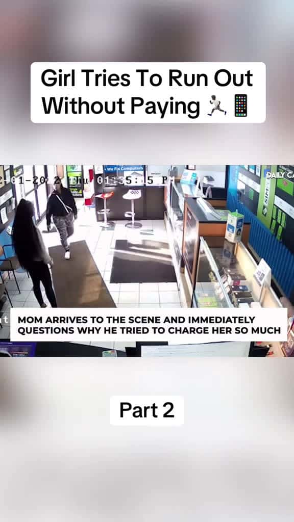 Cover for Girl Tries To Run Out Without Paying 🏃📱  #running phone ne