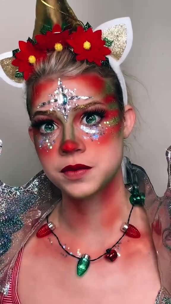 Cover for ’m a hot mess after this one... 1 like=1 prayer #takeoffmymakeup #unicorn #HolidayVibes #scoopz  #viral  #makeup 