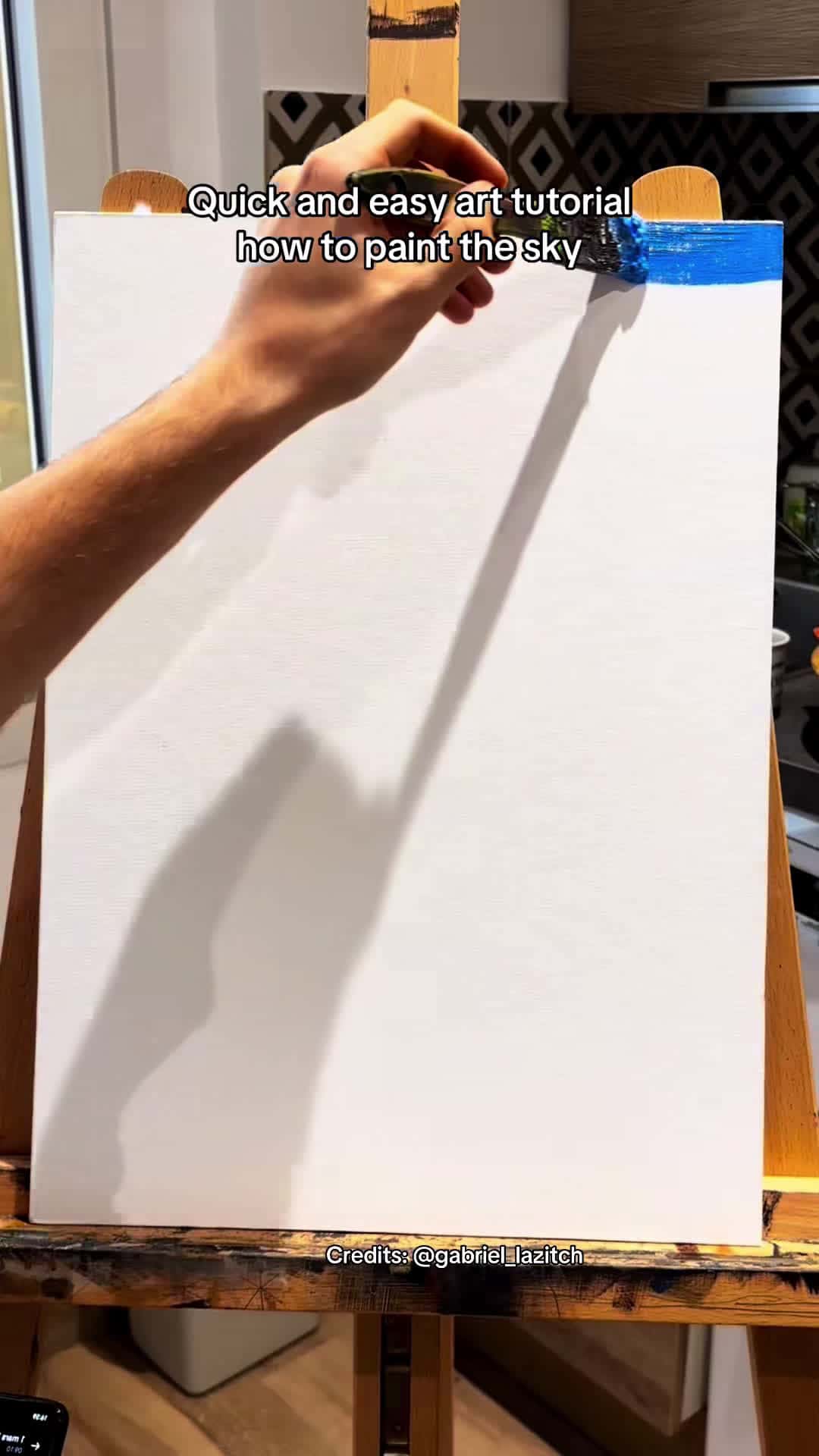 Cover for Easy art tutorial, how to paint a landscape. Credits @Gabriel Lazitch #artist #art #arttok #artistsoftiktok #arttutorialsforbeginners #arttips #painting #paintingtutorial #howtopaint #million #creatorsearchinsights