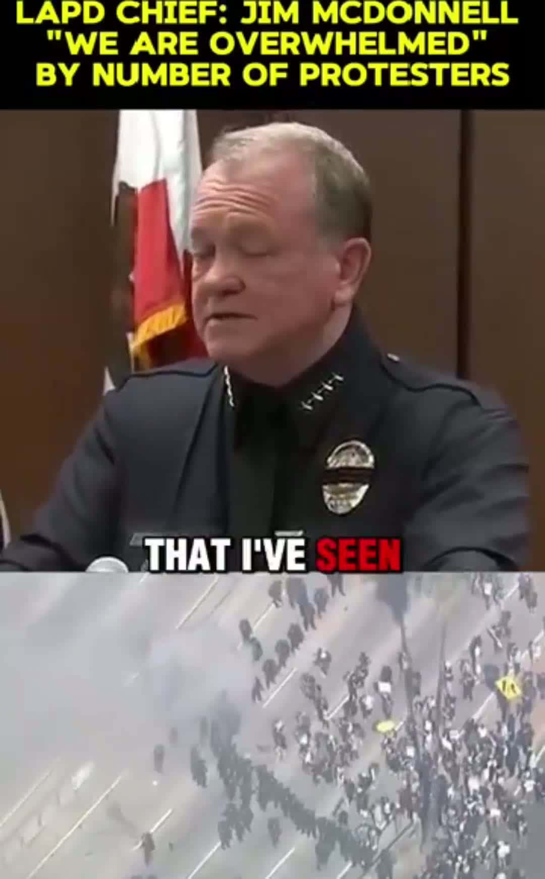 Cover for LAPD ARE OVERWHELMED by number of protesters. #lapd #chiefpolice #laprotesters #shortsvideo 