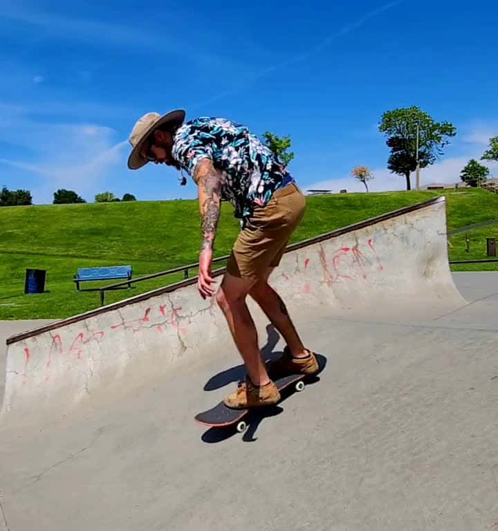 Cover for Back-to-back nollie backside heels on the bank! 🔥 #Skateboarding #NollieHeelflip #StreetSkating