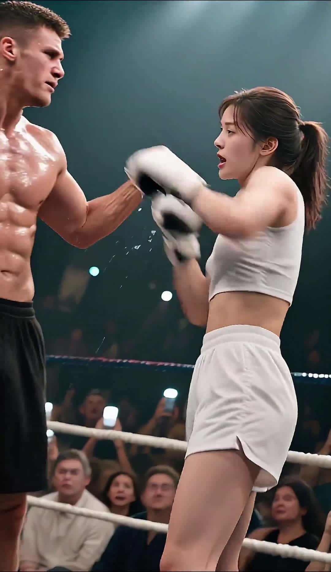 Cover for Check out this AI girl's amazing combat techniques! #FightLikeAGirl#MartialArtsGirls#CombatTraining#AIFight#StrongWomen