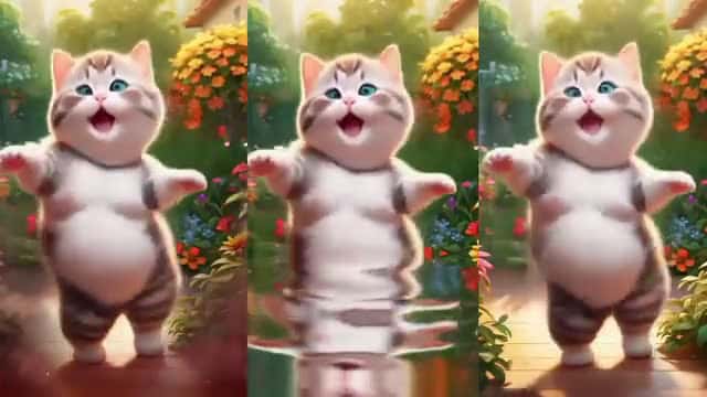 Cover for Funny Cat dancing video 1